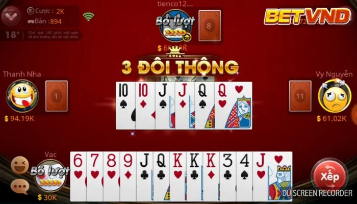 3 Đôi Thông Chặt Được Gì? Giải Mã ba Đôi Thông Trong Đánh Bài